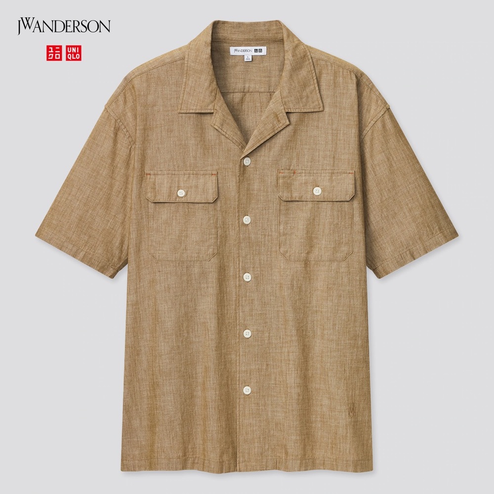 Uniqlo x JW Anderson Chambray Work Short Sleeve Shirt